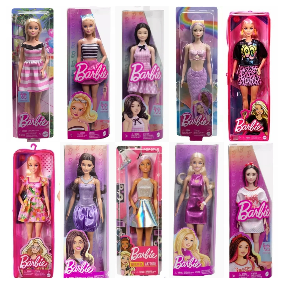 

Original Mattel New Barbie Fashionista Country Girl Pretend Play Princess Doll for Kids Toys Christmas Birthday Gifts HRH21