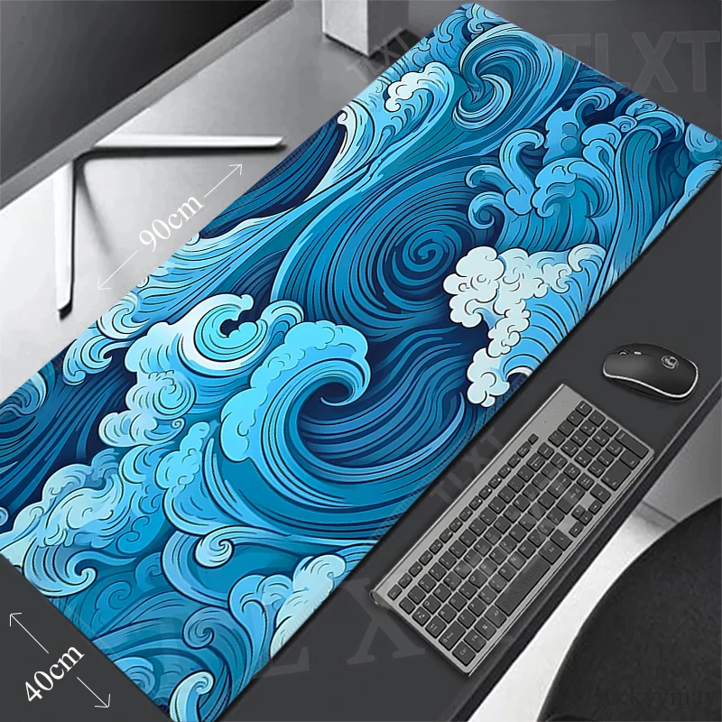 Large Mousepad Gamer Mousepads Keyboard Mat Purple Clouds Deskpads Nonslip Rubber Pc Desk Mats Company Mouse Pad For Gift