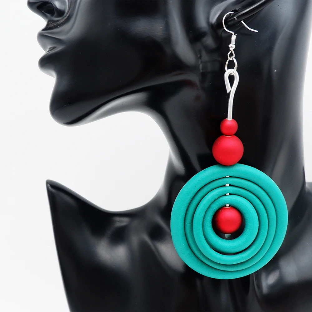 UKEBAY Boho Luxus-Ohrhänger für Damen, Statement-Ohrringe, handgefertigter Gummischmuck, leichte Modeaccessoires, Ohrringe – Detail 7