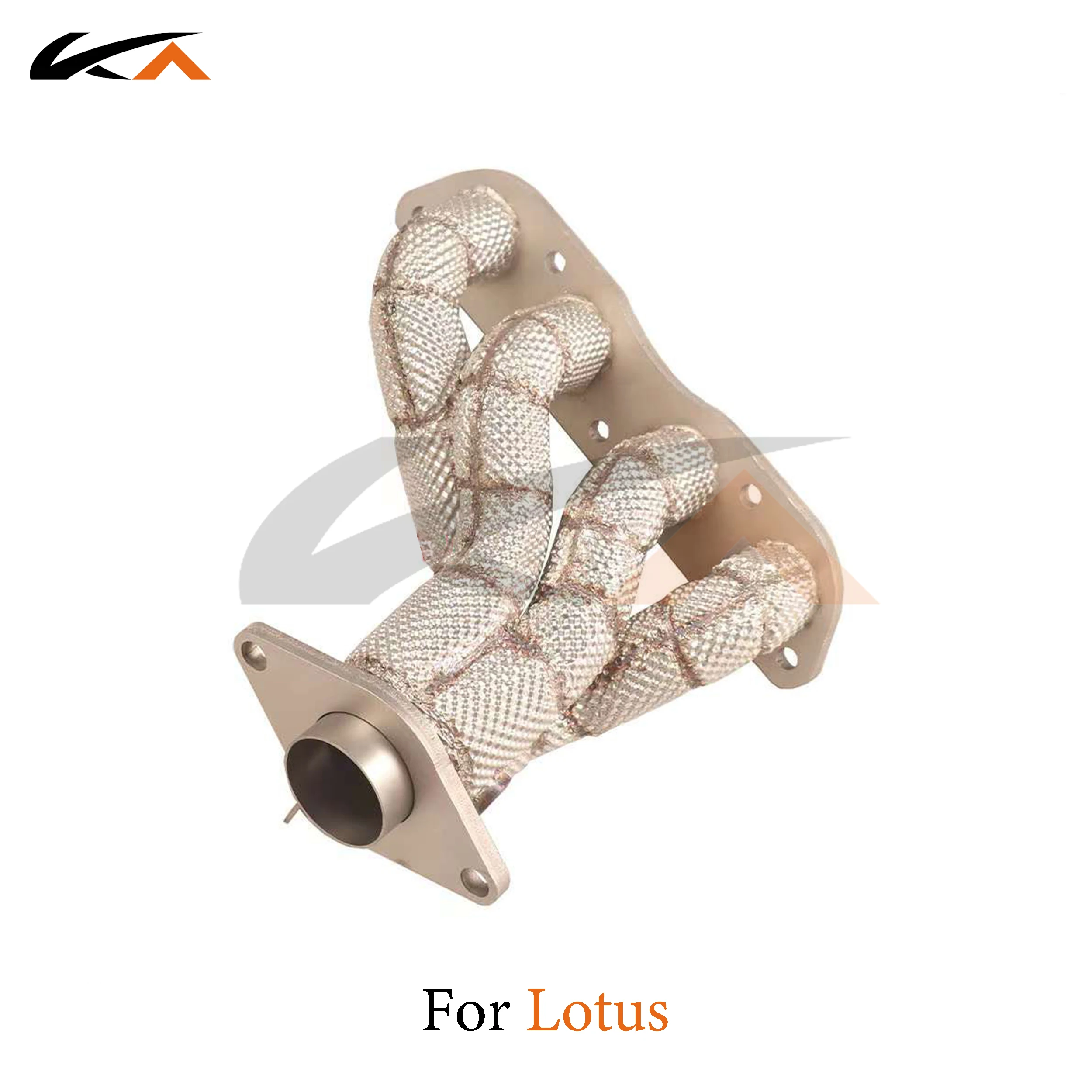 Colector de escape KA Tuning para Lotus Evora 1.8L con escudo térmico