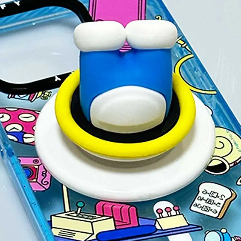 Doraemon genuine magnetic suction mobile phone airbag extension bracket, 3D cute 3D pass circle, refrigerator sticker DIY