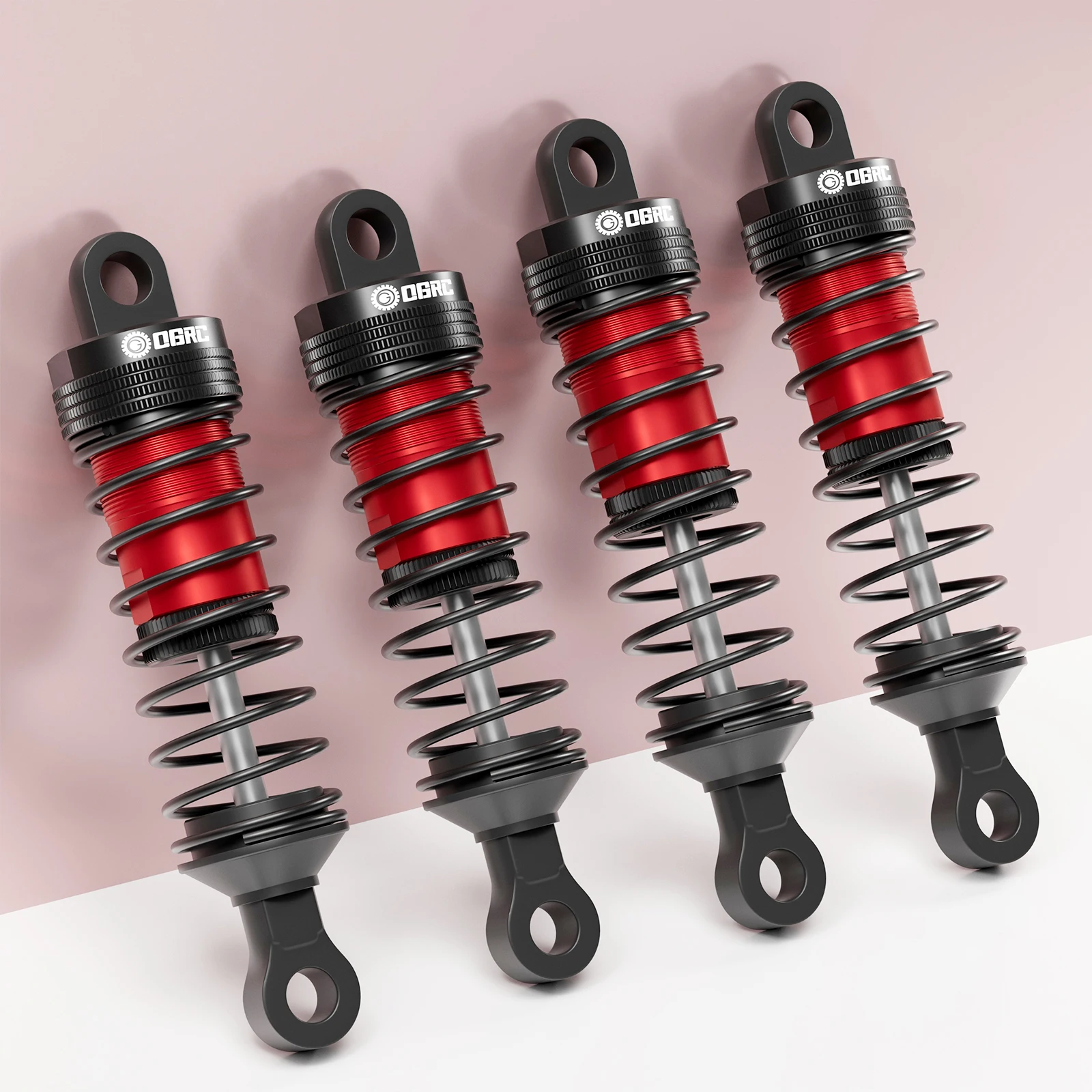 OGRC 알루미늄 오일 쇼크 업소버 2.5mm 및 3mm 홀 1/14 1/12 Wltoys 124008 144001용 1/14 1/16 MJX 14301 14302 16207용