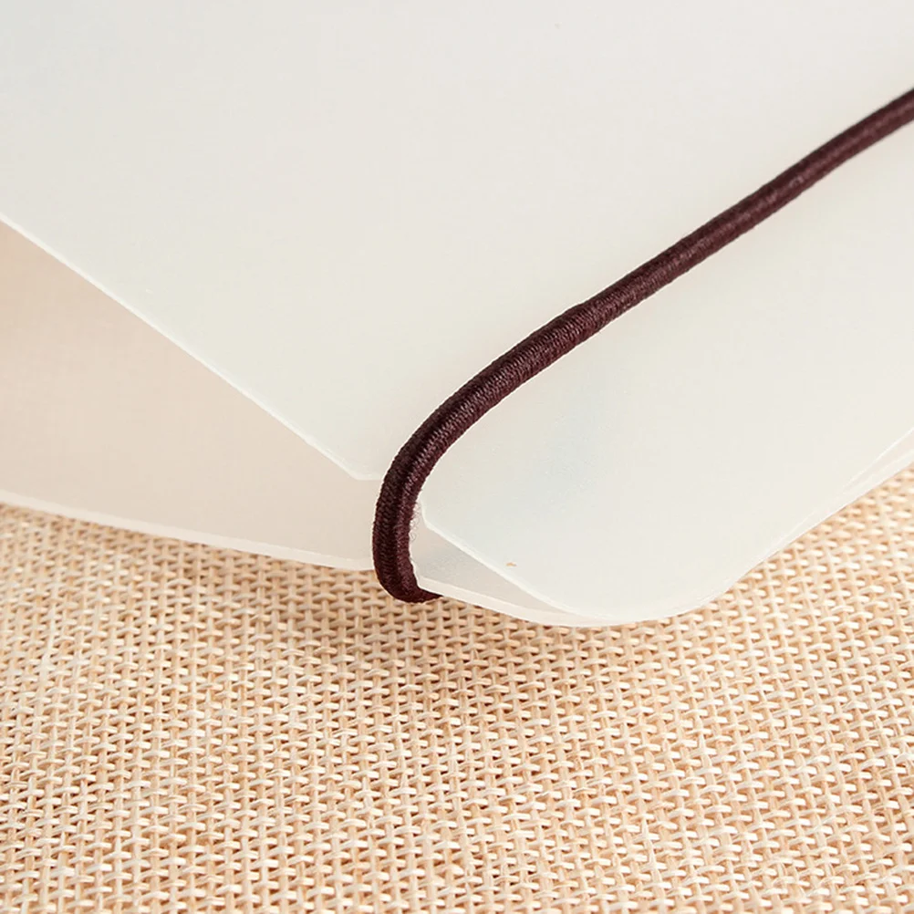 

A6 Transparent Plastic File Folder Round Ring Binder For Loose Leaf Sheet Organizer Notebook Refill Document Storage