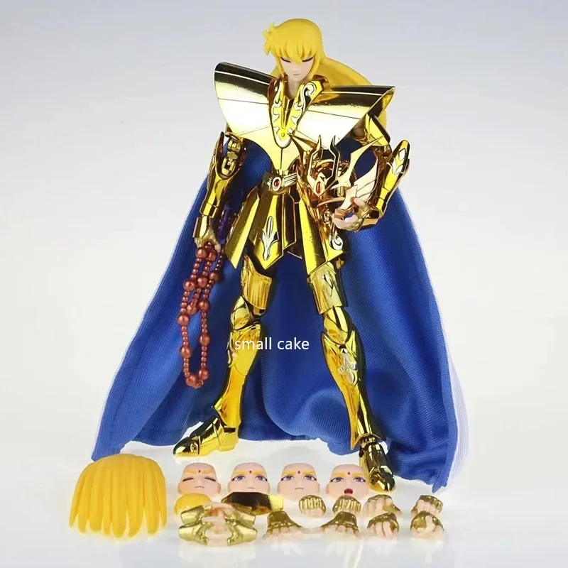 In Stock MST Model Saint Seiya EX Myth Cloth Metal Virgo Shaka 24K Pluto/Dark Gold Saint of The Zodiac Movable Figure