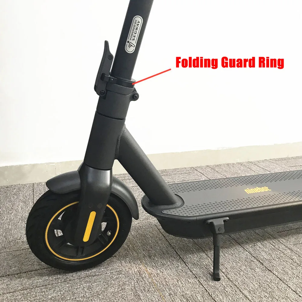 WSKEJI Ninebot MAX G30 Electric Scooter Guard Ring Front Tube Insurance Circle Front Round Locking Ring Scooter Accessories