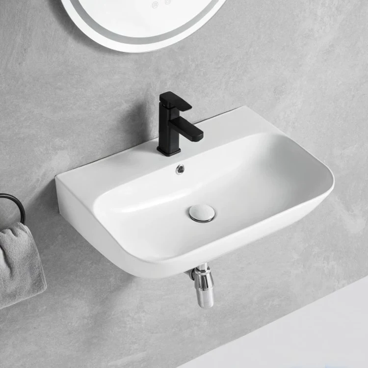 Wall-mounted washbasin Small apartment wall-mounted washbasin Hanging simple washbasin Balcony ceramic