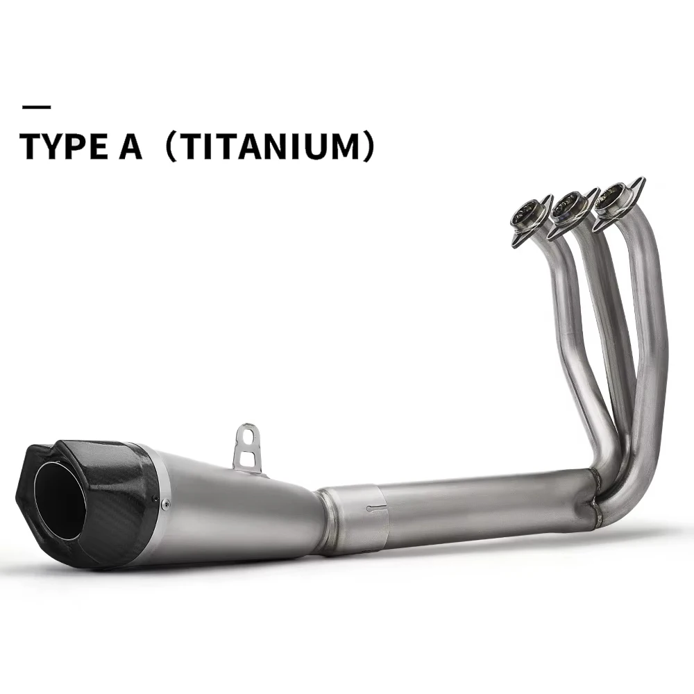 High - Efficiency Titanium Alloy Motorcycle Exhaust675SRR Exhaust Front Link Pipeline Bottom Line 