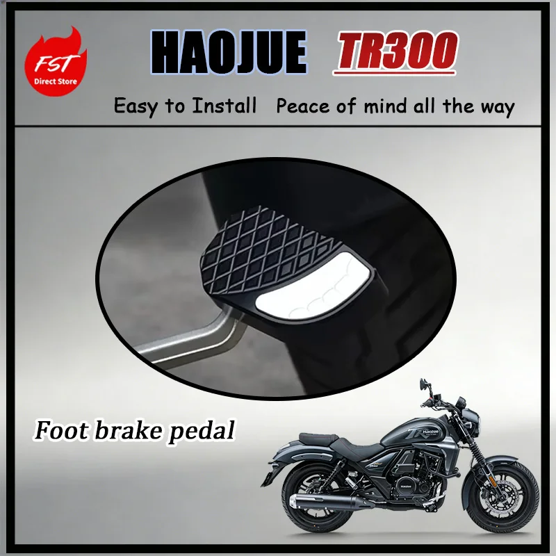 

FOR Professional Grade Extended Rear Brake Pedal for Haojue TR300 Ultra Anti-Slip Wide Pad Easy Install Safety Upgrade