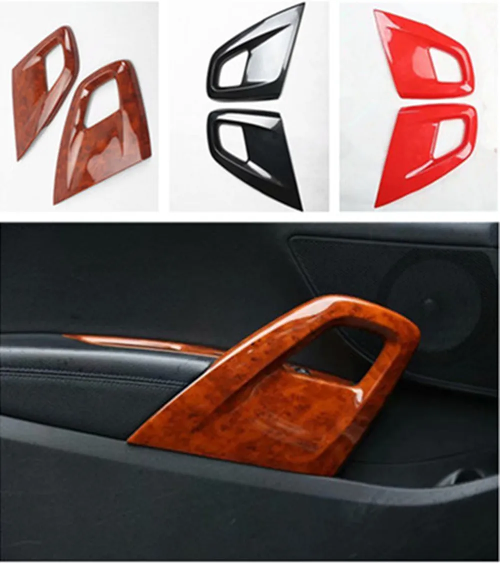 

2pcs/lot Car stickers ABS carbon fiber grain Door armrest decorative sequins for 2011-2016 Hyundai Veloster Hatchback