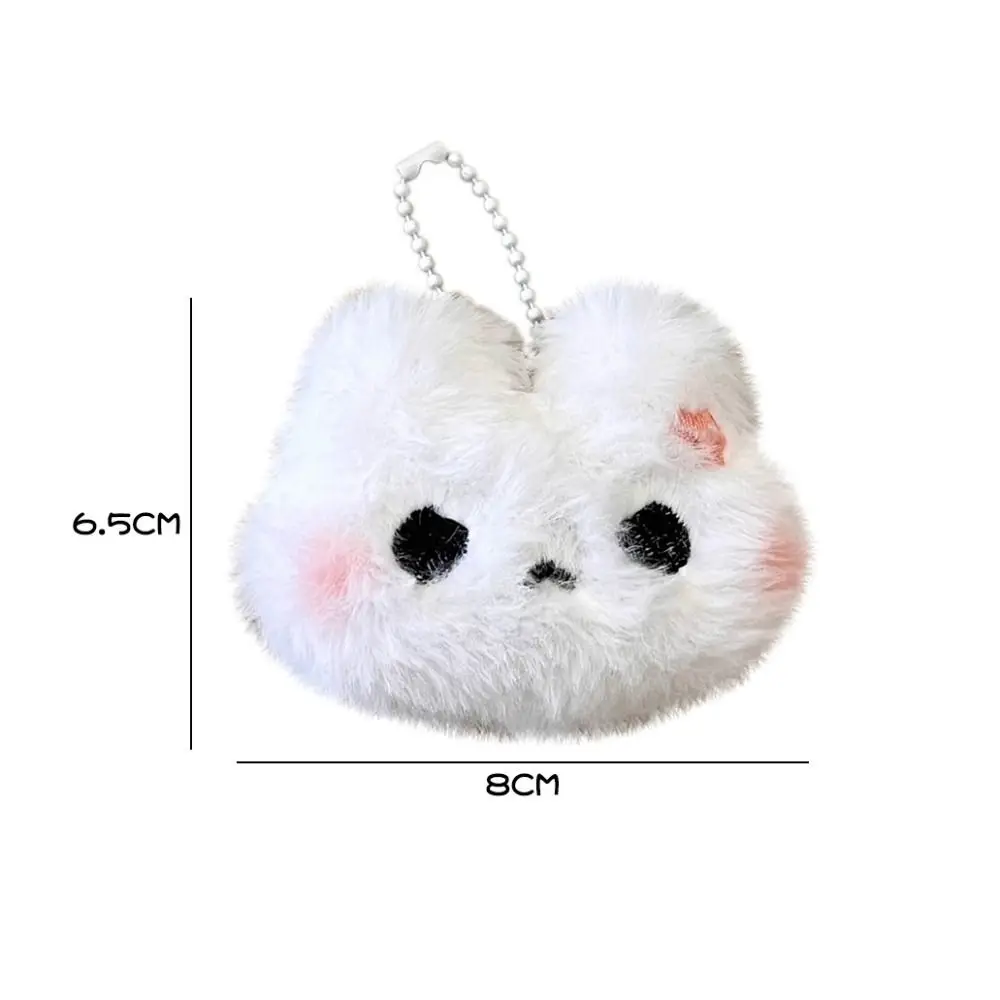 Plush Stuffed Rabbit Plush Keychain Crying Bunny Squeak Blush Angry Rabbit Plush Pendant Korean Style Unique Design