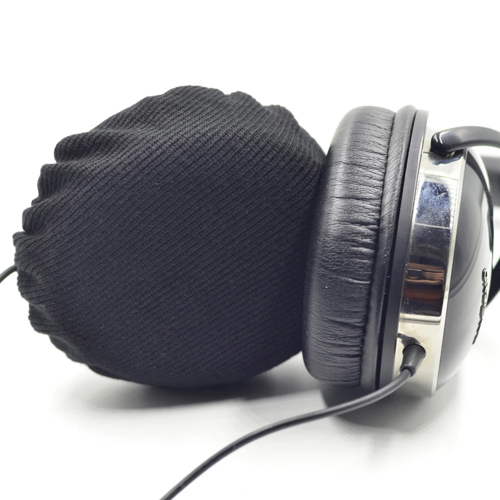 

6pcs Stretchable Headphone Ear Pad Covers Durable Washable Moisture-Wicking Fit For 6-8.5Cm Over Ear Headphones Scratch Dirt