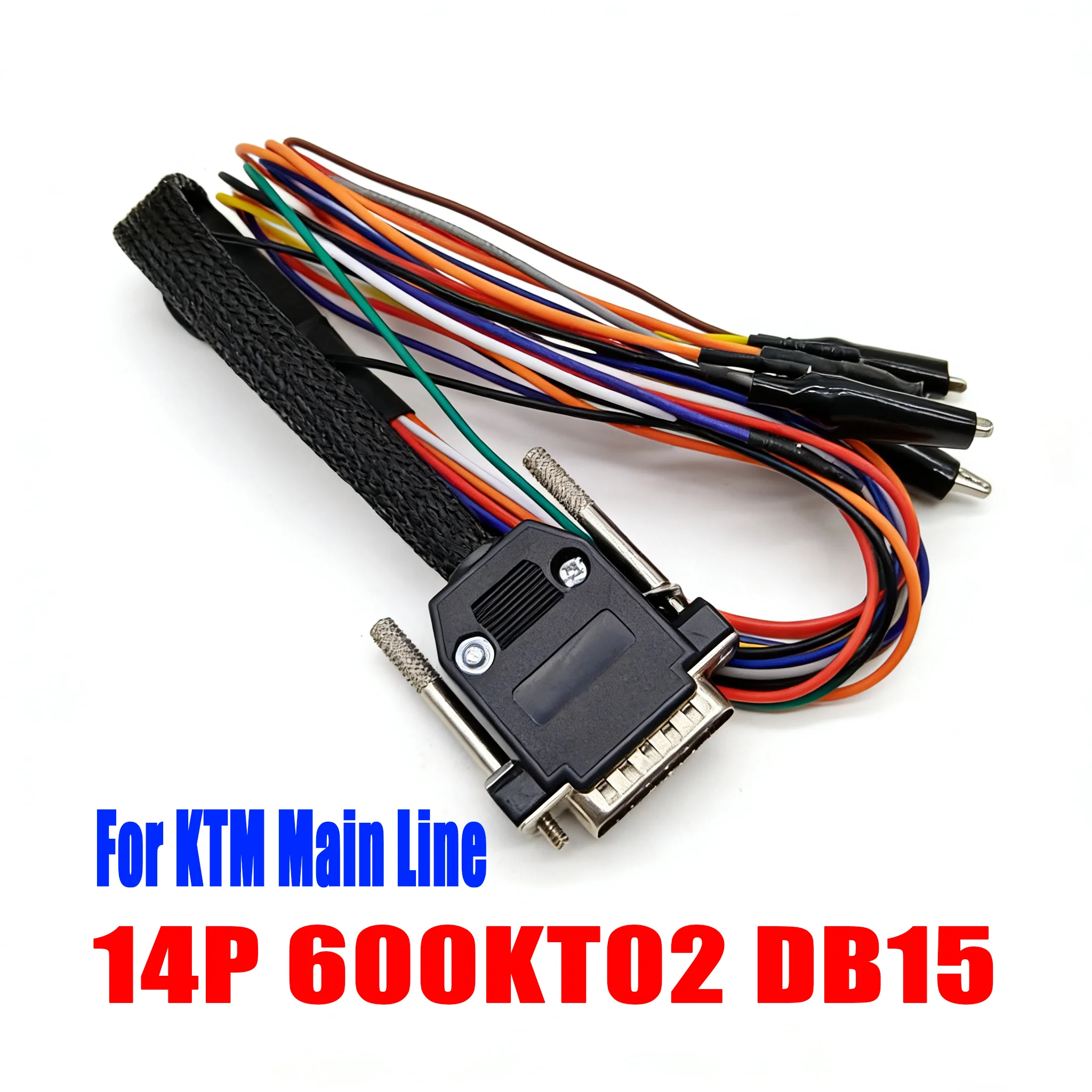 for KTAG KT-M KE-SS OBD2 Diagnostic Cable Main Line 14P 600KT02 DB15 MED17-EDC17 TRICORE Adapter F32GN037C ECU Connector