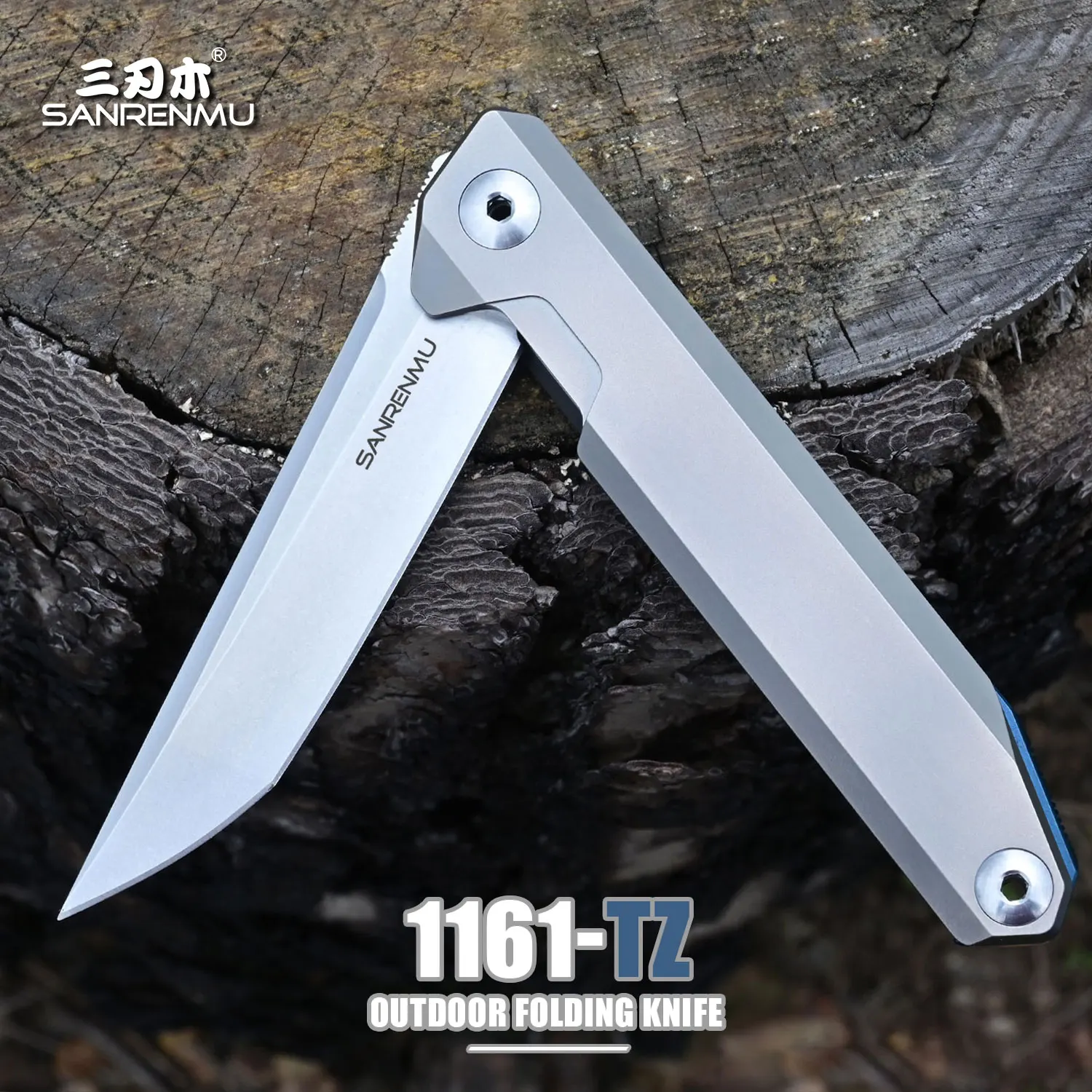 

SANRENMU SRM 1161TZ Folding Knife S35vn Blade Titanium Alloy Handle Outdoor Adventure Camping Hunting Edc Portable Tool Knife