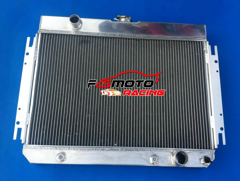 3Row 52mm Aluminum Radiator + Fans For Chevy Chevelle/El Camino  Biscayne / Impala V8  1963-1968 1964 1965 1966 1967