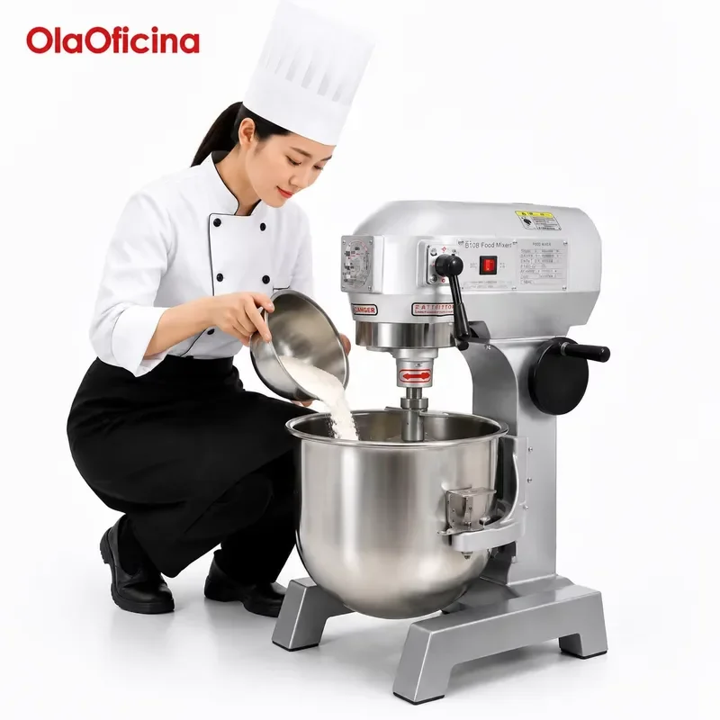 Commercial Planetary Food Mixer B10B Suitable for Bakery Restaurant Kitchen Heavy Duty Dough Mixing Blender