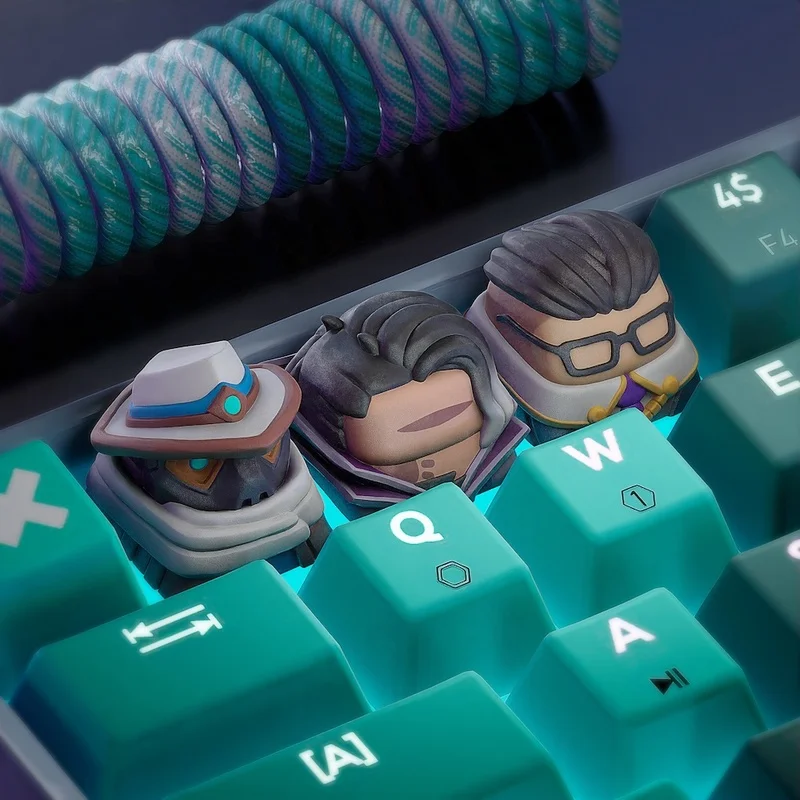 Valorant Game Peripheral Keycaps Customized Keycaps Mechanical Keyboards Personalized Originality Keycaps Holiday Gifts