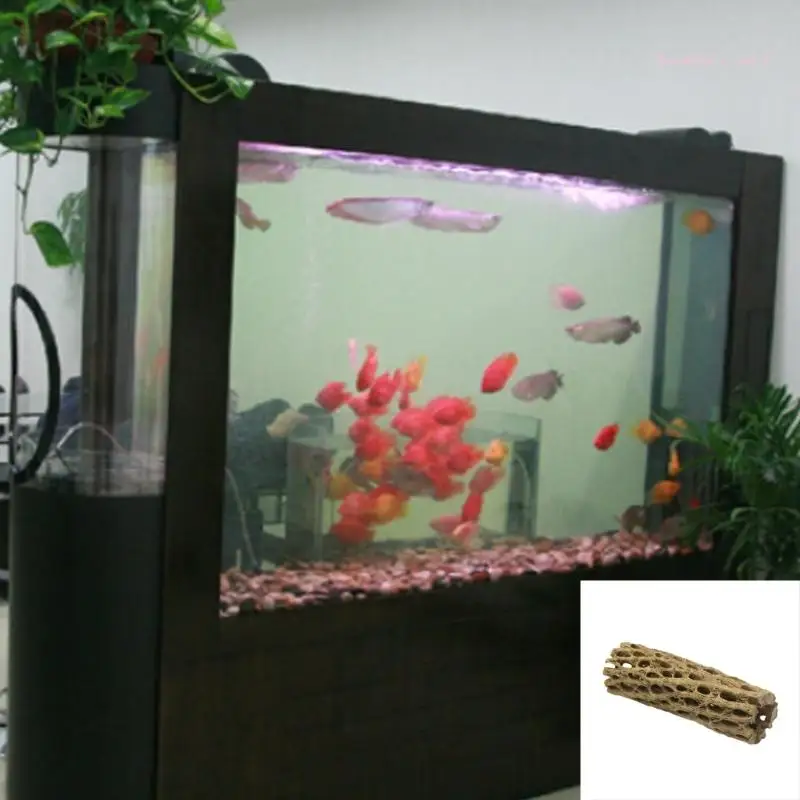 Aquarium Decorations Sinkable Tube Cave House Fishtanks Ornament Shelter Cave