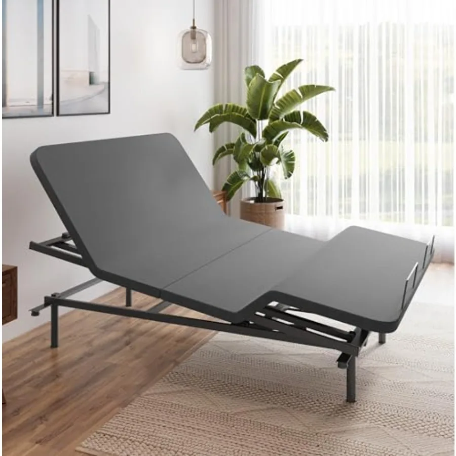 

Full Body Incline Adjustable Bed Frame, Power Adjustable Base for Side Sleepers, Zero Gravity, Anti-Snore, Queen