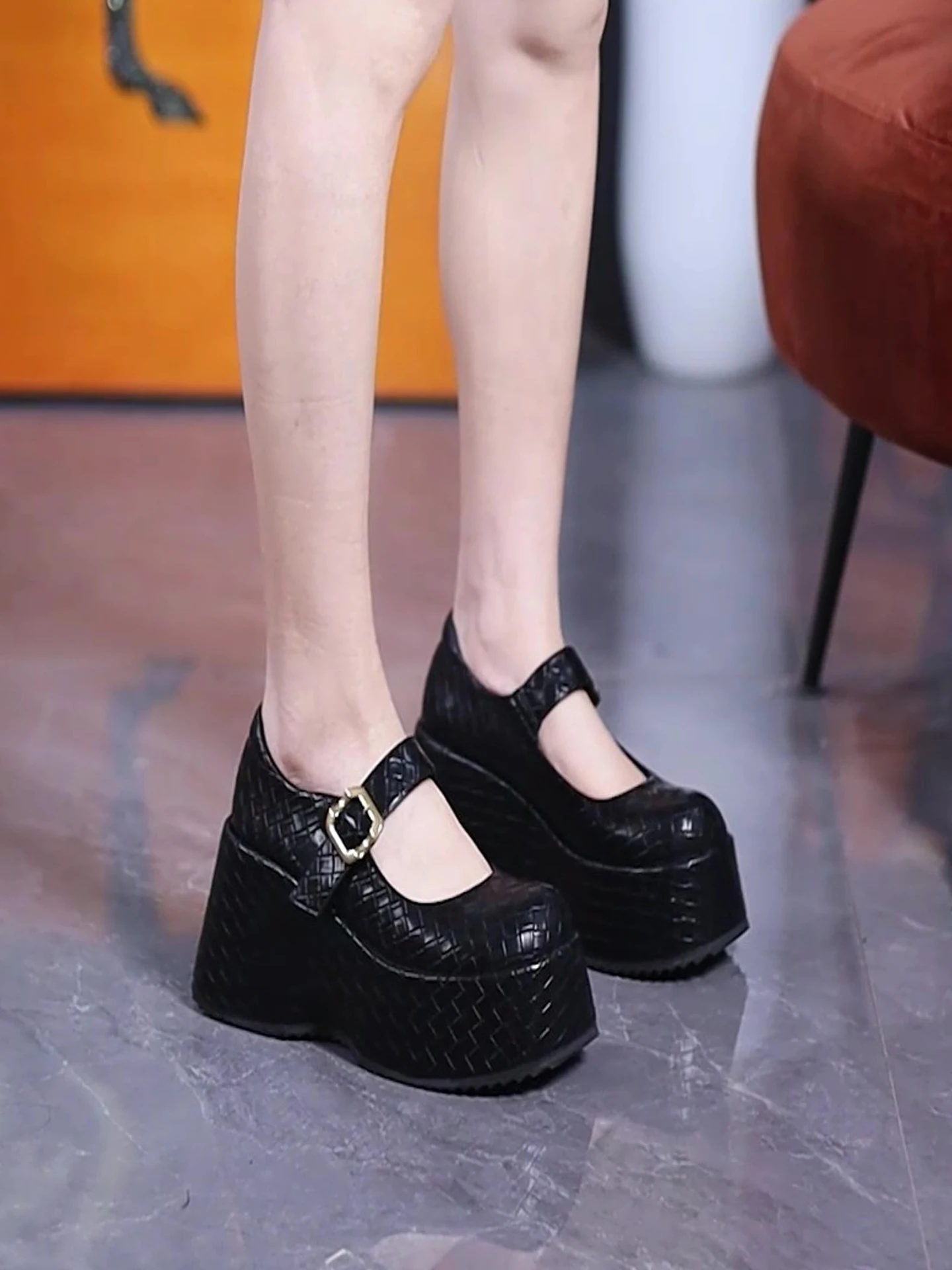 scarpe-da-donna-mary-jane-retro-con-punta-tonda-lacci-e-nodo-tacco-spesso-slip-on-design-a-quadri-alla-moda