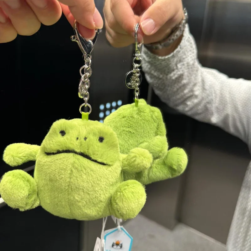 Ricky Rain Frog Green Frog Keychain Bag Pendant Accessories Doll Pendant Funny Cute Bag Decoration Gifts