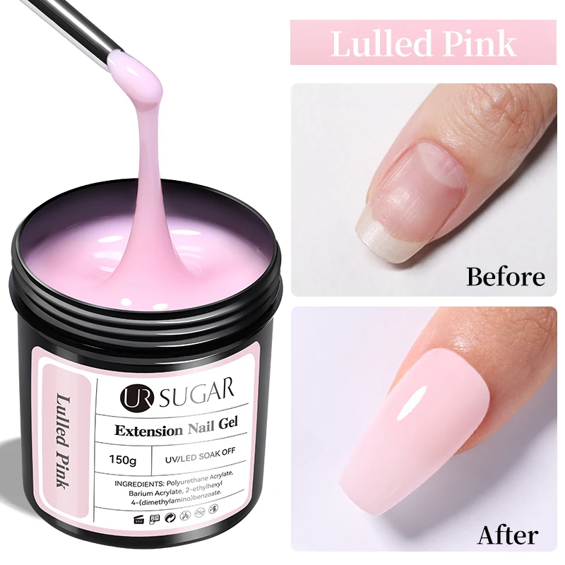 Ur Suiker 150G Extensie Gelei Nude Roze Rose Rode Snelle Verlenging Gel Nagellak Extensie Uv Led Manicure Weken