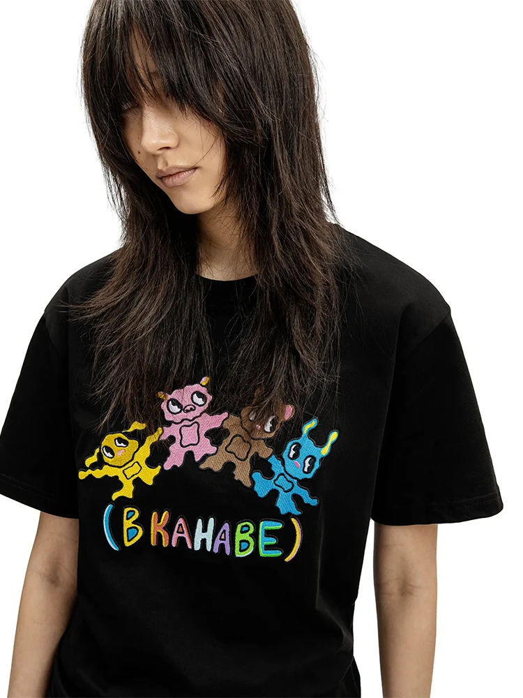 Men T-Shirt Cotton Print Summer Short Sleeve Tops Tees Oversized Graphic Harajuku Vintage Y2k Streetwear Korean Fashion Clothing