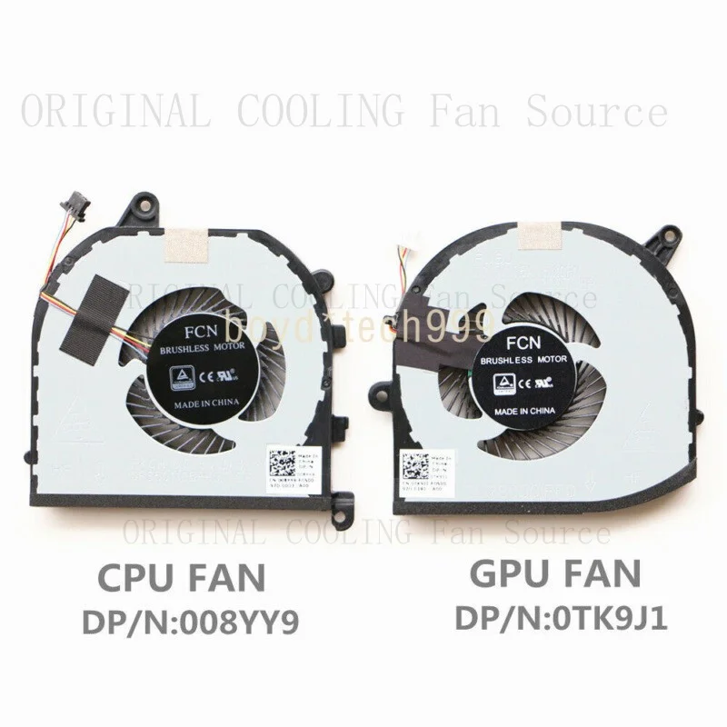 Ventilateur de refroidissement CPU GPU pour Dell XPS15 9570 M5530 008YY9 TK9J1 7590 M5540 LR