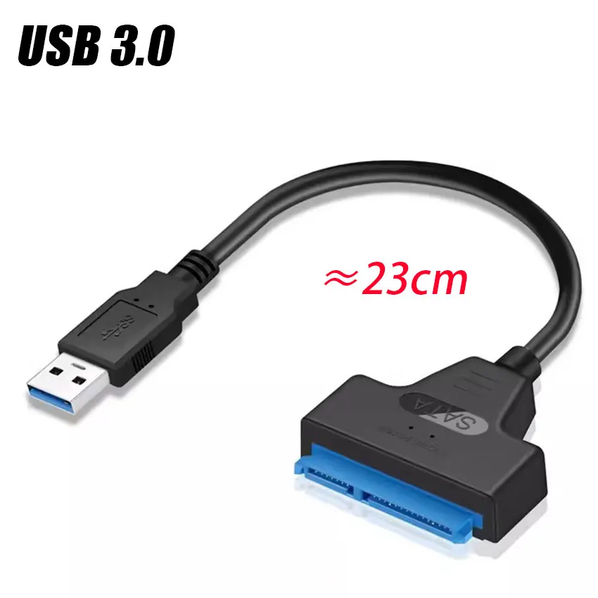 SATA to USB 3.0 Cable Up to 6 Gbps for 2.5 Inch External HDD SSD Hard Drive 22 Pin Sata III Cable USB3.0 to Sata III Cord