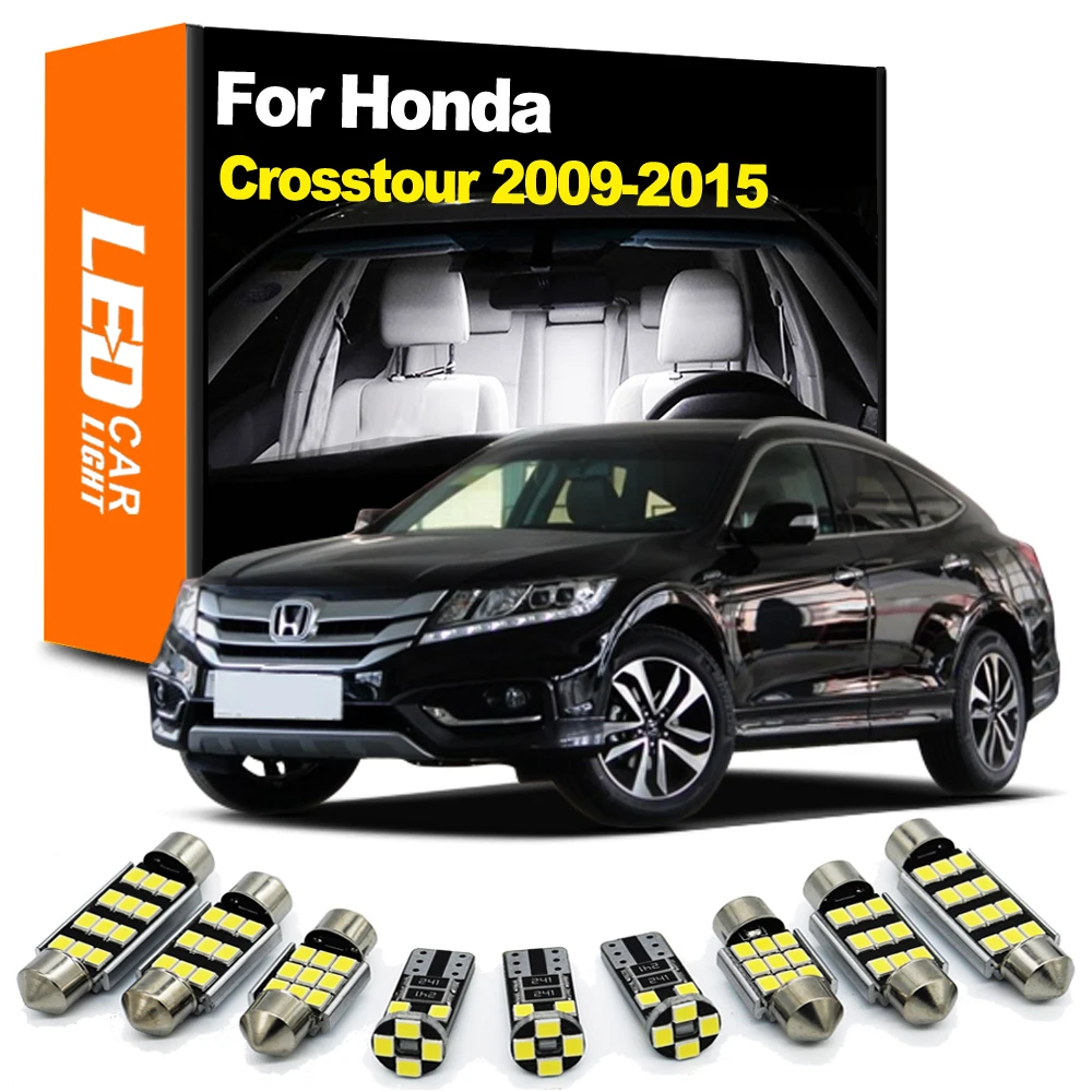 

Масштабируемая лампа 17 шт. для Honda Crosstour 2009 2010 2011 2012 2013 2014 2015 купольная автомобильная лампа для чтения багажника Canbus комплект для внутреннего светильник