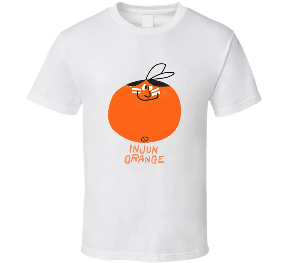 

Injun Orange Juice Funny Face Drink Mix T-Shirt Summer breathable comfortable fabric street trend style suitable for parties