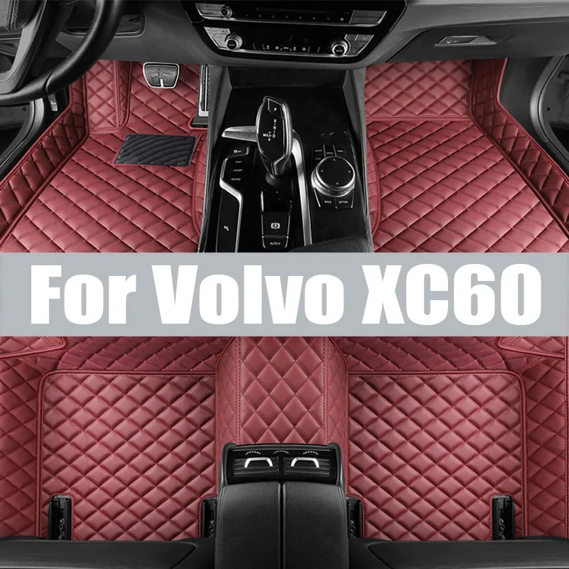 

For Volvo XC60 2018-2024 T8 Recharge Auto Car Floor Mats All-Weather TPE Foot Mats Pad Waterproof Tray Mat Interior trunk mat