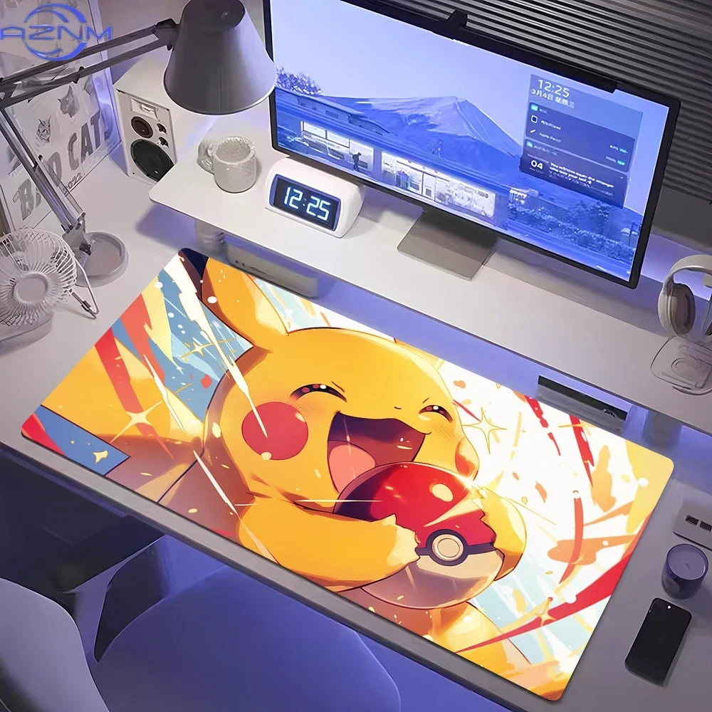 Anime Pokemon Desk Mat Mousepad - Gaming Mouse Pad for Computer Desks Office Accessories Keyboard Gaming Fan Art