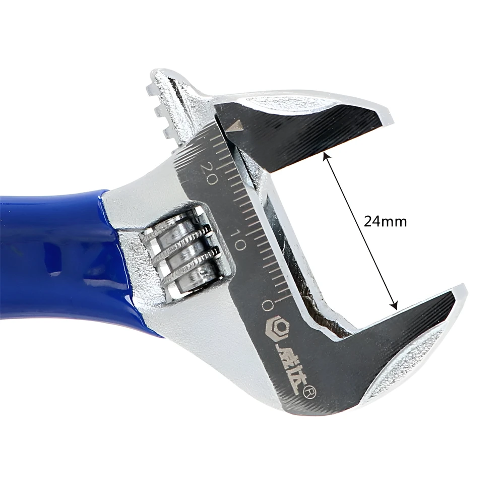 Mini 4 Inch Universal Spanner mini Nut Key Maximum 24mm Diameter Adjustable Wrench Stainless SteelHand Tools