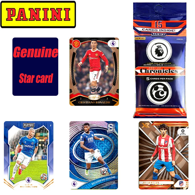 2022 Panini Chronicles Soccer Premier League La Liga Serie A Rare Star Collection Card Christmas Birthday Gift Game Toys