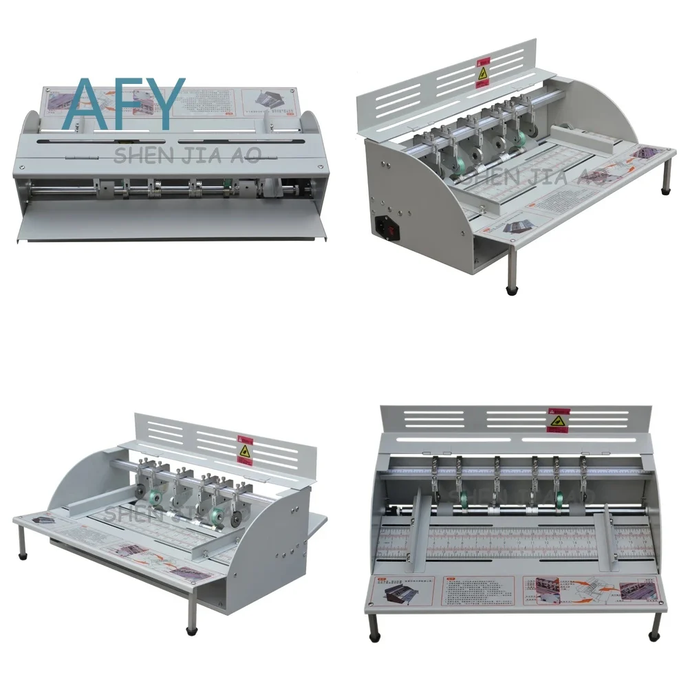 Electric Paper Creasing Machine for H500 Book Binding Equipment 220V Cover Scoring Tool for Printing Finishing Indentation