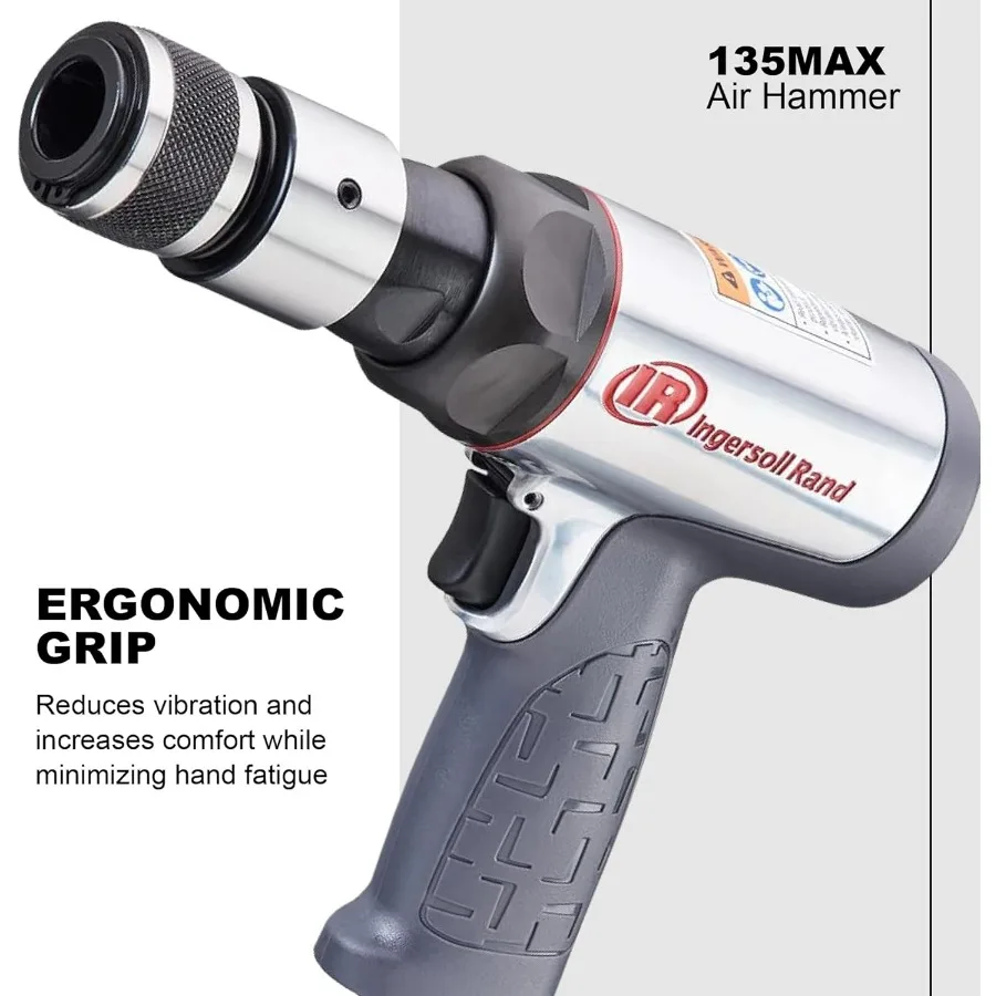 Palu Udara 123MAX dengan Getaran Tereduksi, 3.530 BPM, Stroke 2-5/8 inci, Shank Bulat untuk Konstruksi Berat dan Pembongkaran