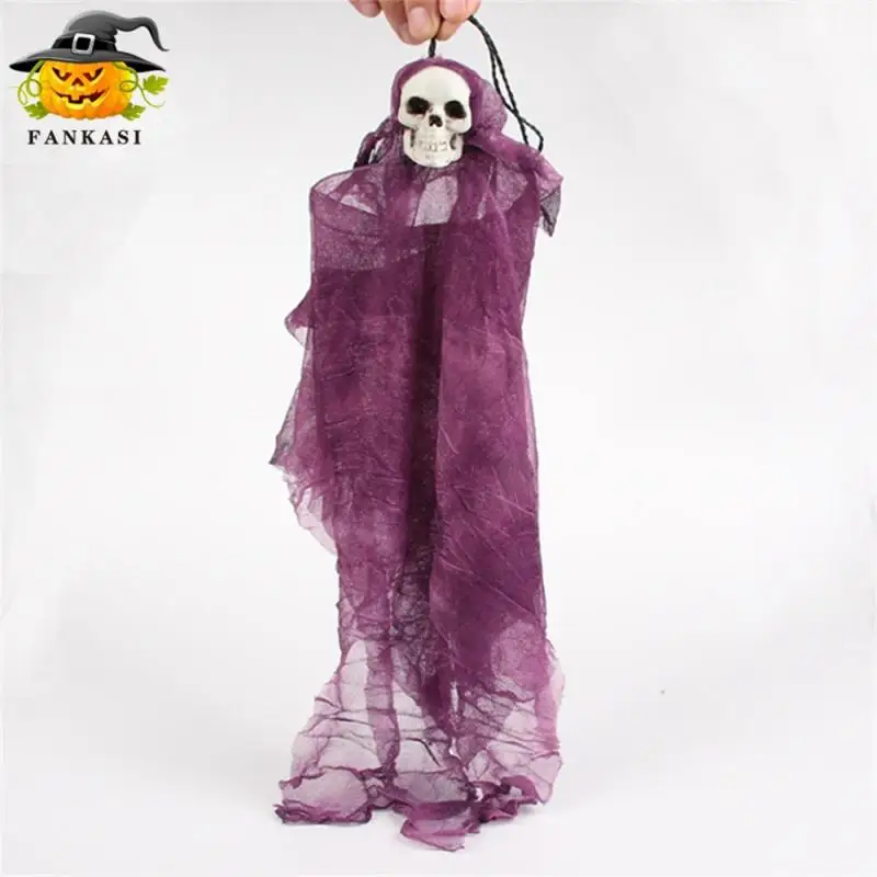 Skull Firm Structure Innovative Design Of The Skull Exquisite Bones Word Picture Decorations Halloween 24 Grams Durable Doll