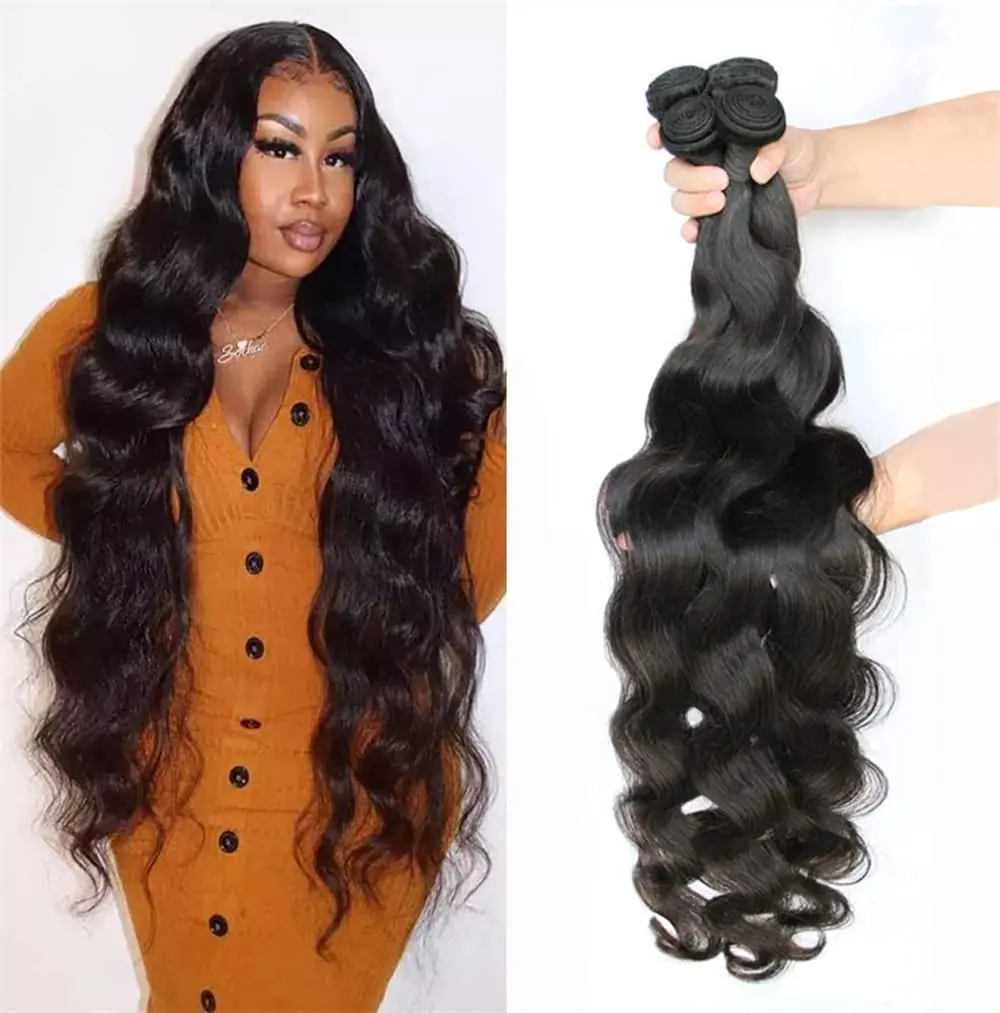 10A Human Hair Bundles Body Wave Hair Bundles 18 20 22 Inch 100% Unprocessed Brazilian Virgin Hair