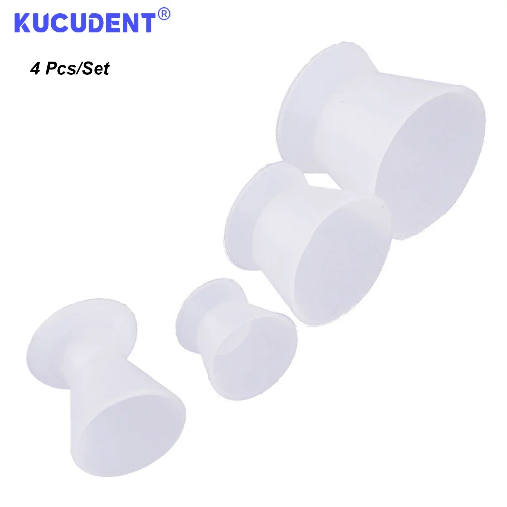 4 teile/satz Zahnarzt Gummi Rührschüsseln Dental Silikon Gummi Tasse für Zahnaufhellung Dappen Gerichte Dental labor Werkzeuge – Detail 1