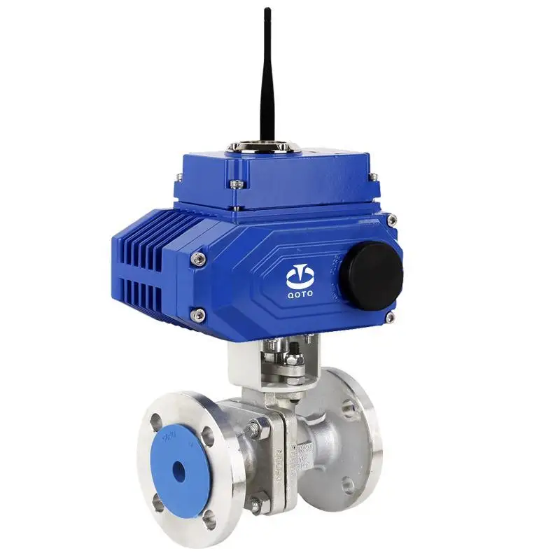 AC110/220V DC-24V Power Supply 4G/LoRa Wireless 100N.m Valve Actuator Water Flow Control Motorized Ball Valve Electric Actuator