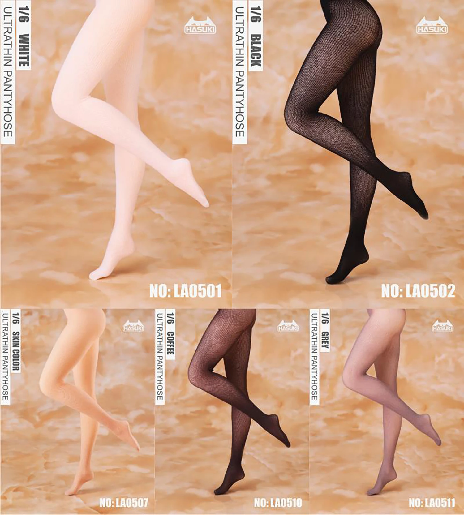 

HASUKI 1/6 LA05 Seamless Pantyhose Legging Stockings Model Fit 12'' Action Figure