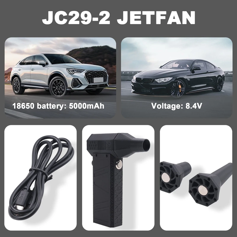 A33R-JC29-2 Jetfan Violent Fan Turbine Handheld 130,000 Rpm High-Speed Car Washing Snow Blowing Dust Remover