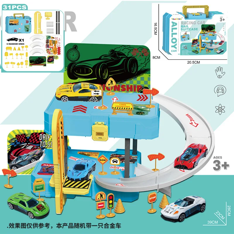 Conjunto de Brinquedo DIY de Estacionamento para Crianças, Presente para Meninos