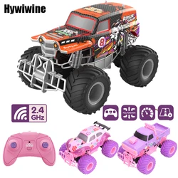 RC Car Pickup Trucks Elektryczna wspinaczka Off-Road Duże koło Różowy Fioletowy 2.4G Zabawka zdalnie sterowana dla dziewczynek Prezent urodzinowy dla dzieci