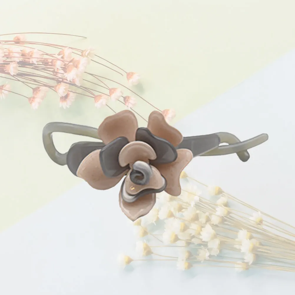 

1pc Flower Clips For Women Girls Stylish Acetate Ponytail Holders Elegant Hair Barrettes For All Hair Types Daily Wear Party