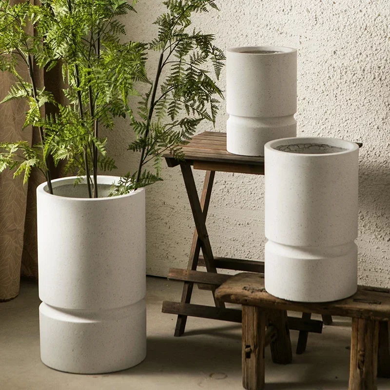 New Arrival Farmhouse Planters Garden Pots Balcony Bonsai Hydroponics Ikebana Garden Pots Cactus Raised Doniczki Na Kwiaty Plant