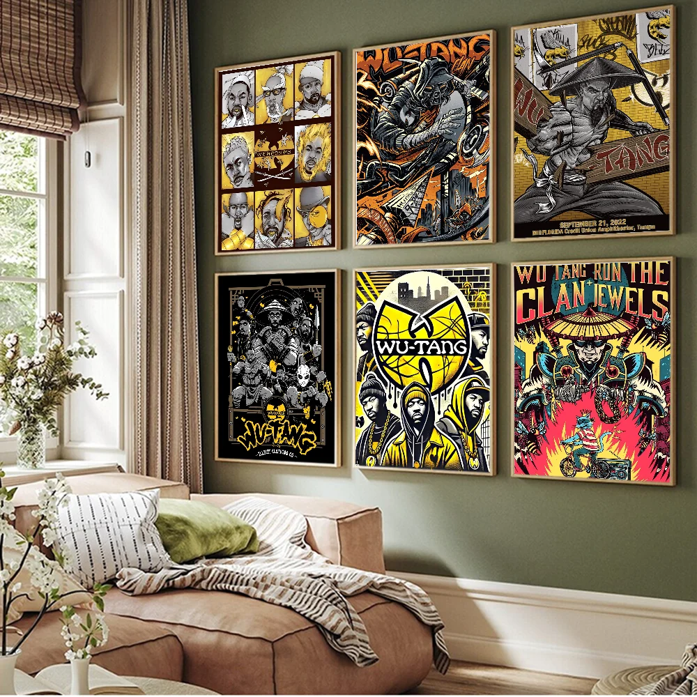 WU-T-TANG CLAN Good Quality Prints And Posters Vintage Room Home Bar Cafe Decor Aesthetic Art Wall Painting