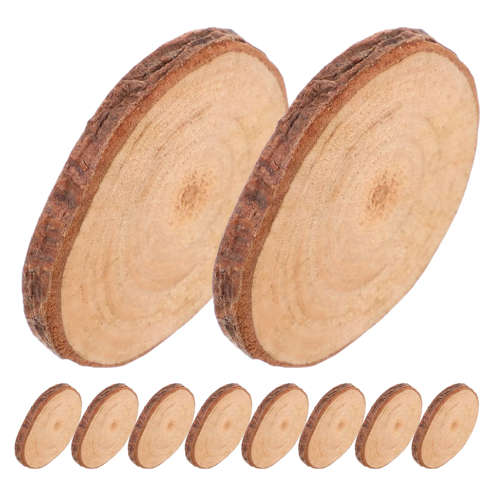 

40 pcs 3-4Cm Wood Slices For Diy Crafts Natural Wooden Circles Wood Discs For Wall Decor Painting Crafts Decorations Diy