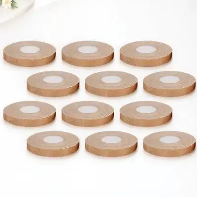 

12pcs Guzheng Finger Tapes Breathable Anti-Allergic For Pipa Performance Light Brown Finger Protective Tape Instrument Players
