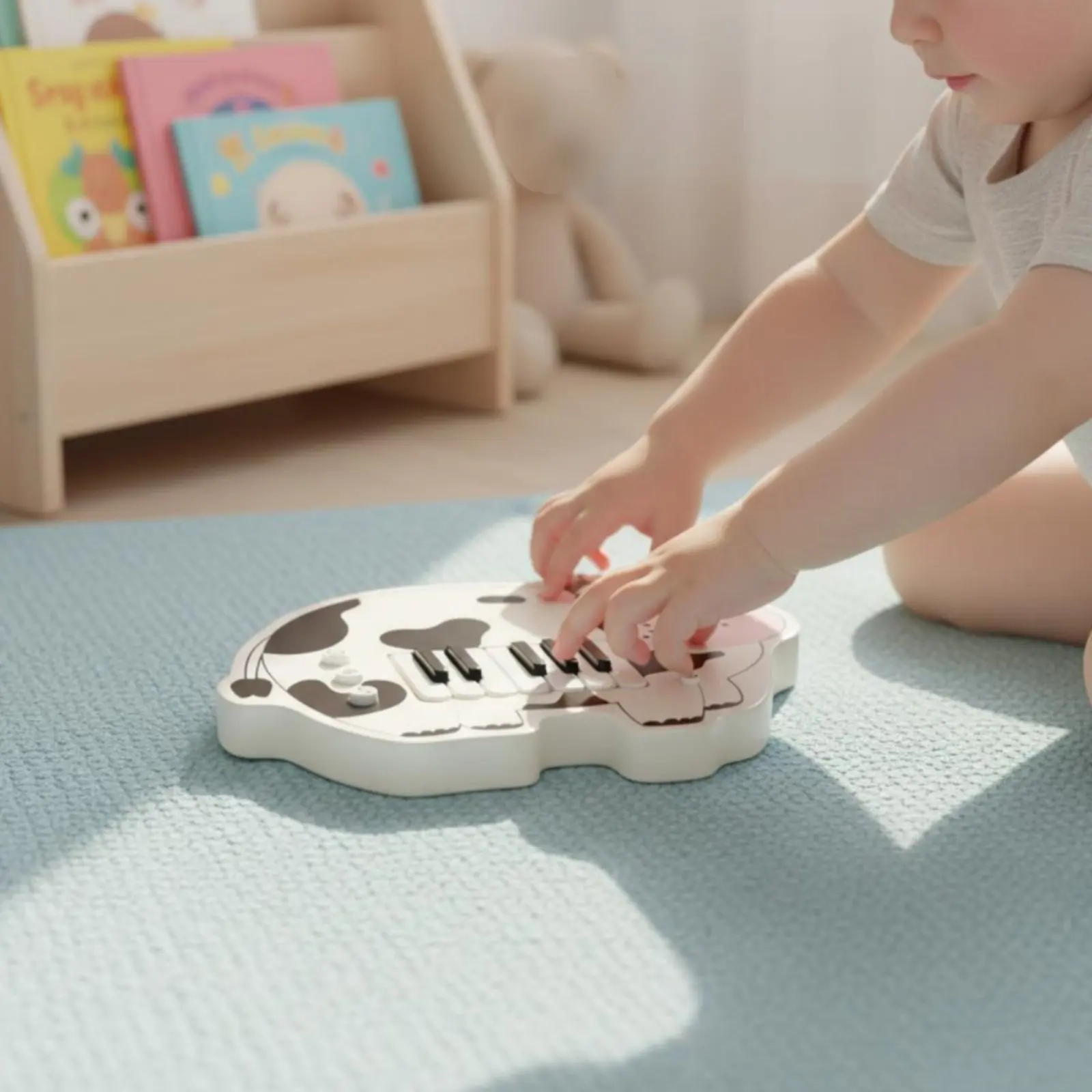 

Wooden Kids Piano Educational Kids Piano Box Electronic Keyboard Cute Cartoon Design Creature Shape Keyboard Non for Babies